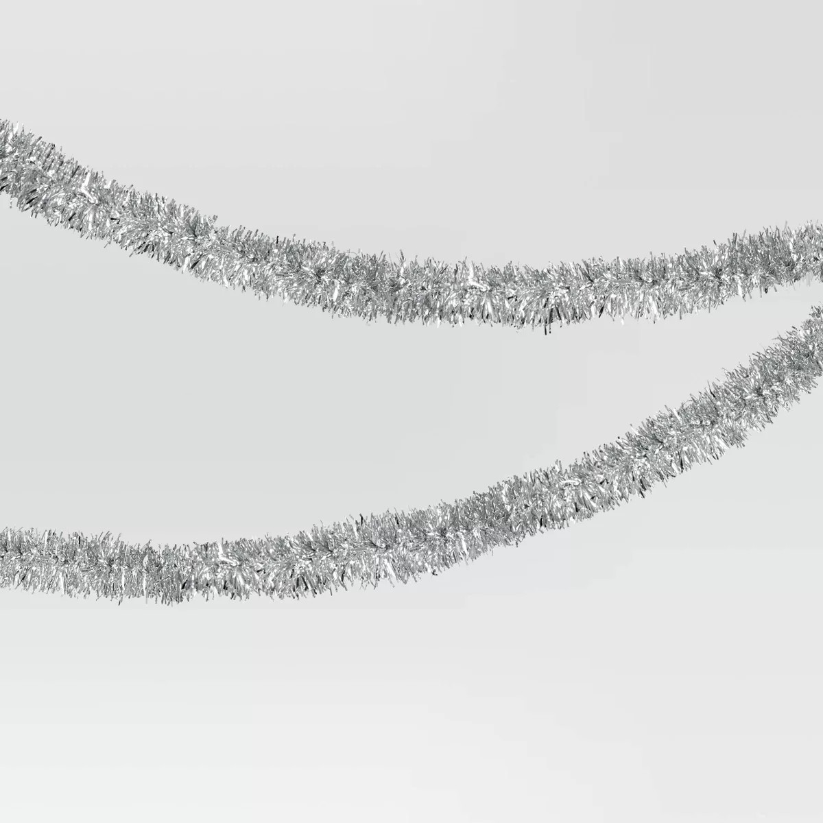 15' Tinsel Christmas Garland Silver - Wondershop™ | Target