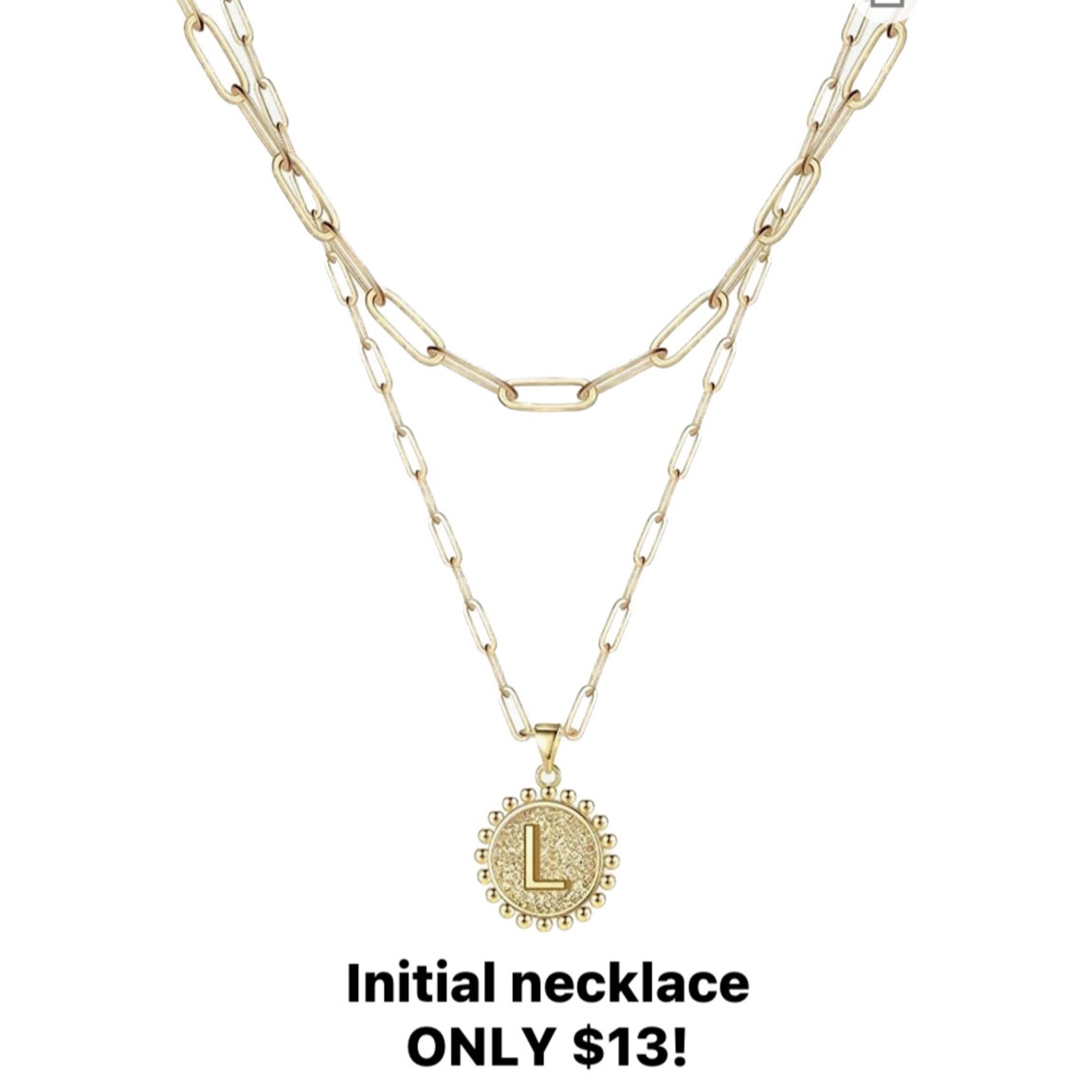 Amazon find! Everyday initial necklace only $12! 

Fall layering jewelry, gold initial necklace, simple jewelry 

#LTKsalealert #LTKunder50 #LTKstyletip
