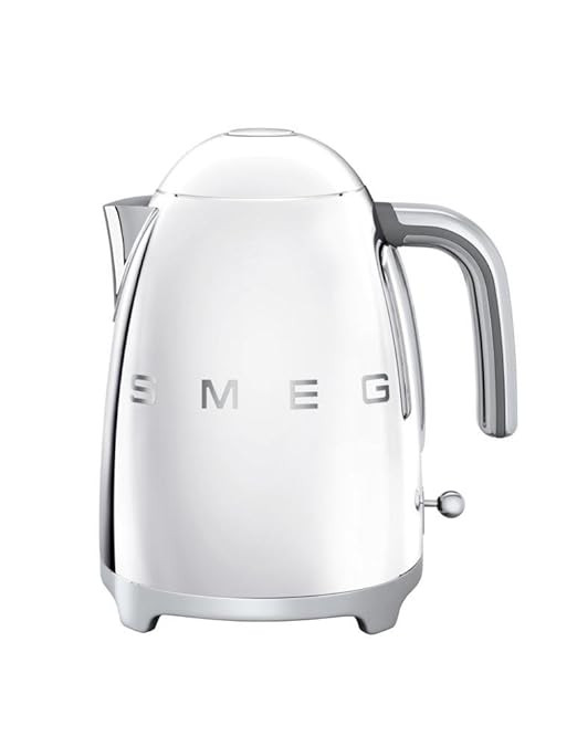 Smeg KLF03SSUS 50's Retro Style Aesthetic Electric Kettle with Embossed Logo, Polished Stainless ... | Amazon (US)