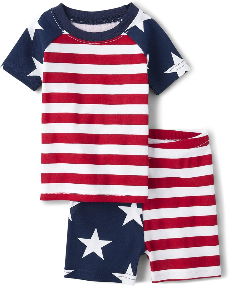 The Children's Place Baby Girls' Family Matching, 4th of July American USA Pajamas Sets, Cotton | Amazon (US)