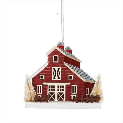 Primitive Country BARN Block Christmas Ornament, by Midwest CBK | Walmart (US)