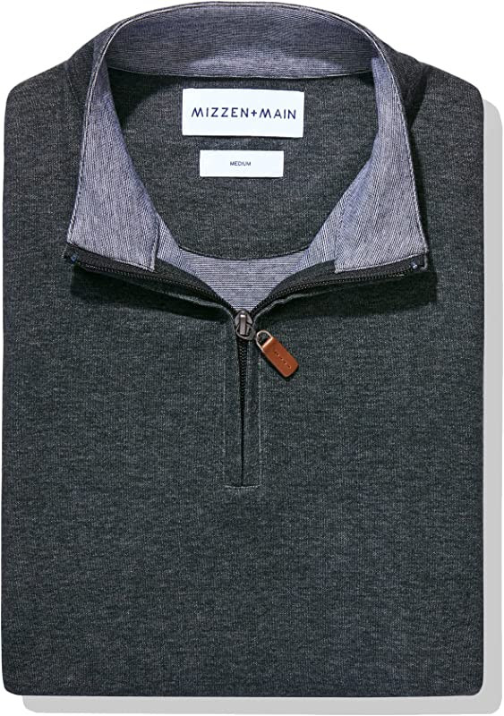 Mizzen + Main Men's Lightweight Ultra-Soft Quarter Zip Pullover - Fairway Collection | Amazon (US)