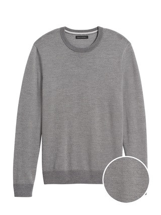 Italian Merino Crew-Neck Sweater | Banana Republic (US)