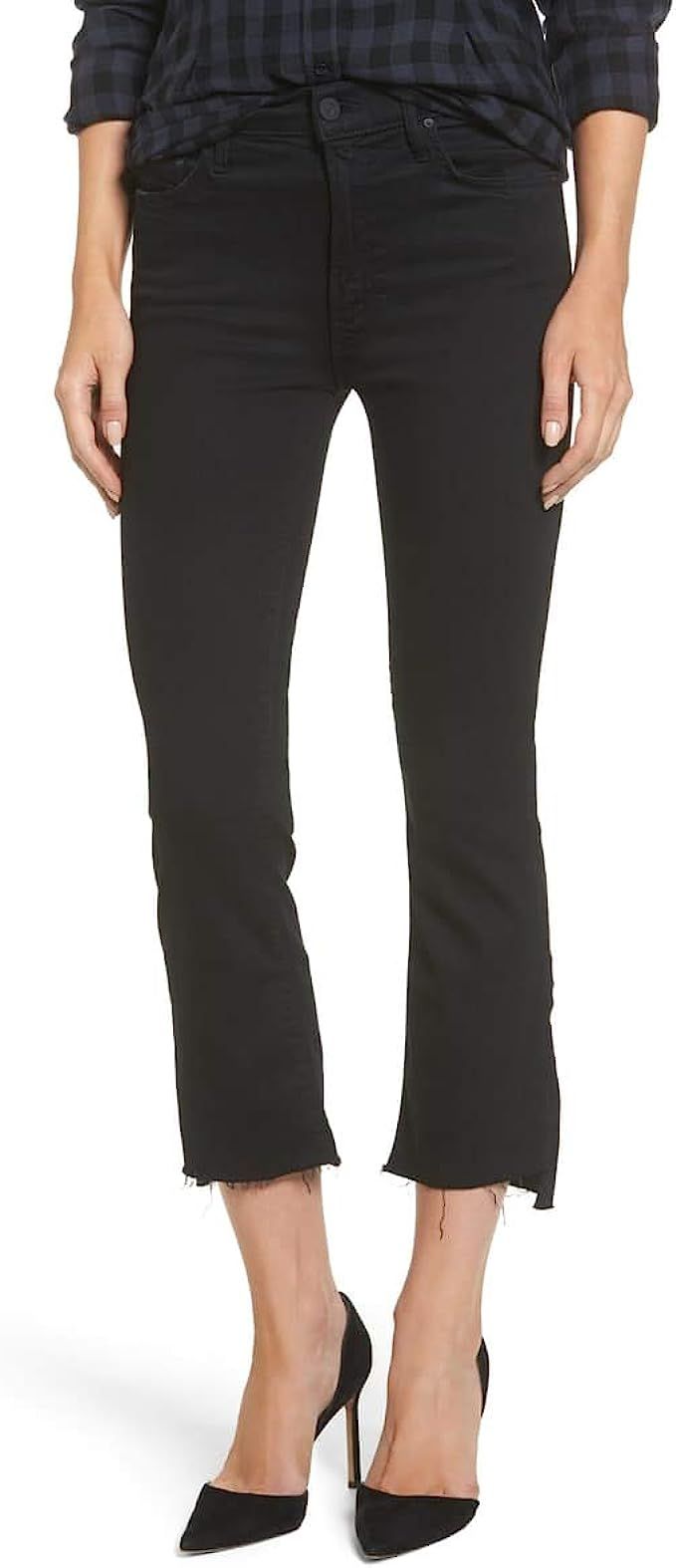 MOTHER Women's The Insider Crop Step Fray Jeans | Amazon (US)