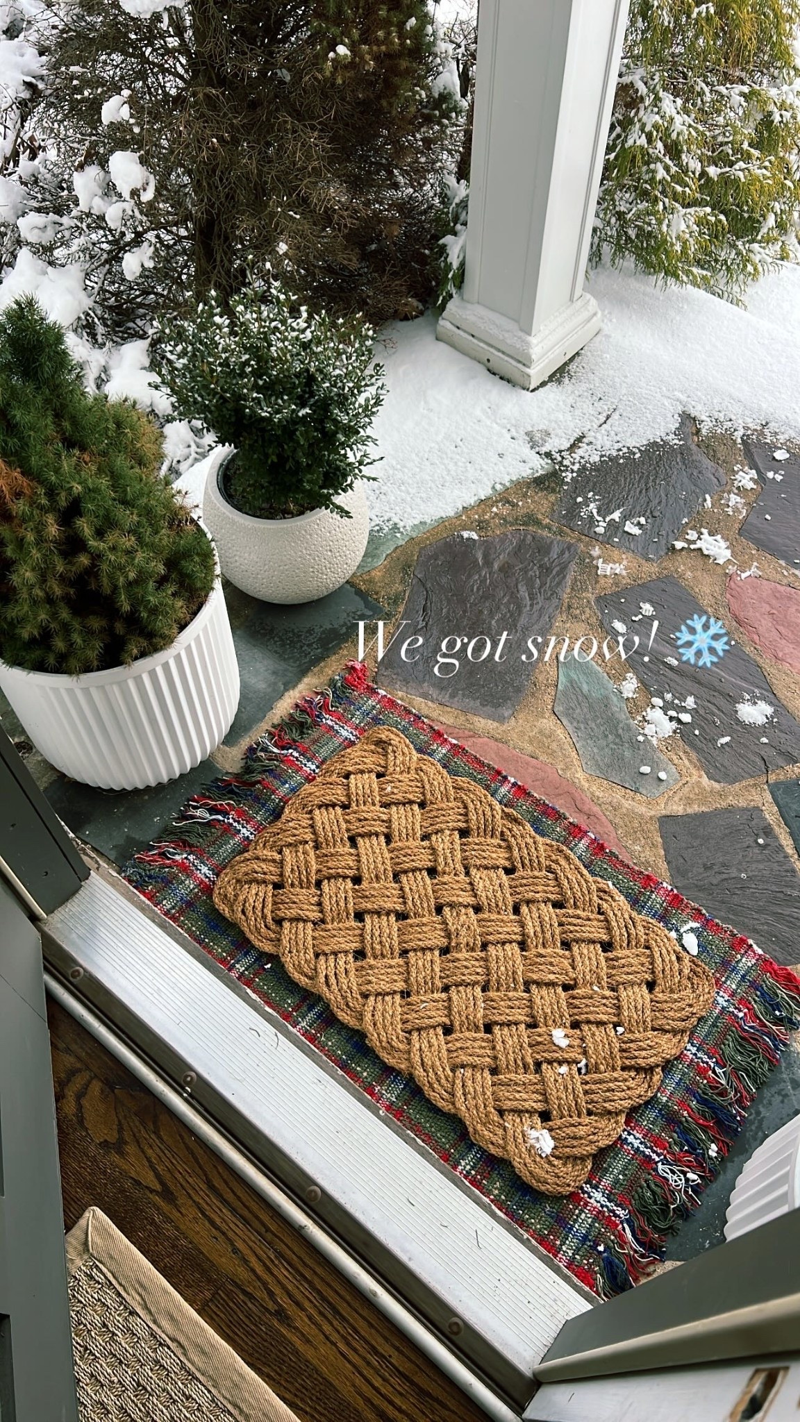 Walmart has the perfect doormat combination for layering, love the plaid with the woven jute one (which also prevents the lightweight rug from moving). #walmarthome Christmas front porch entryway decor idea affordable pottery barn inspired 

#LTKHome #LTKFindsUnder50 #LTKHoliday