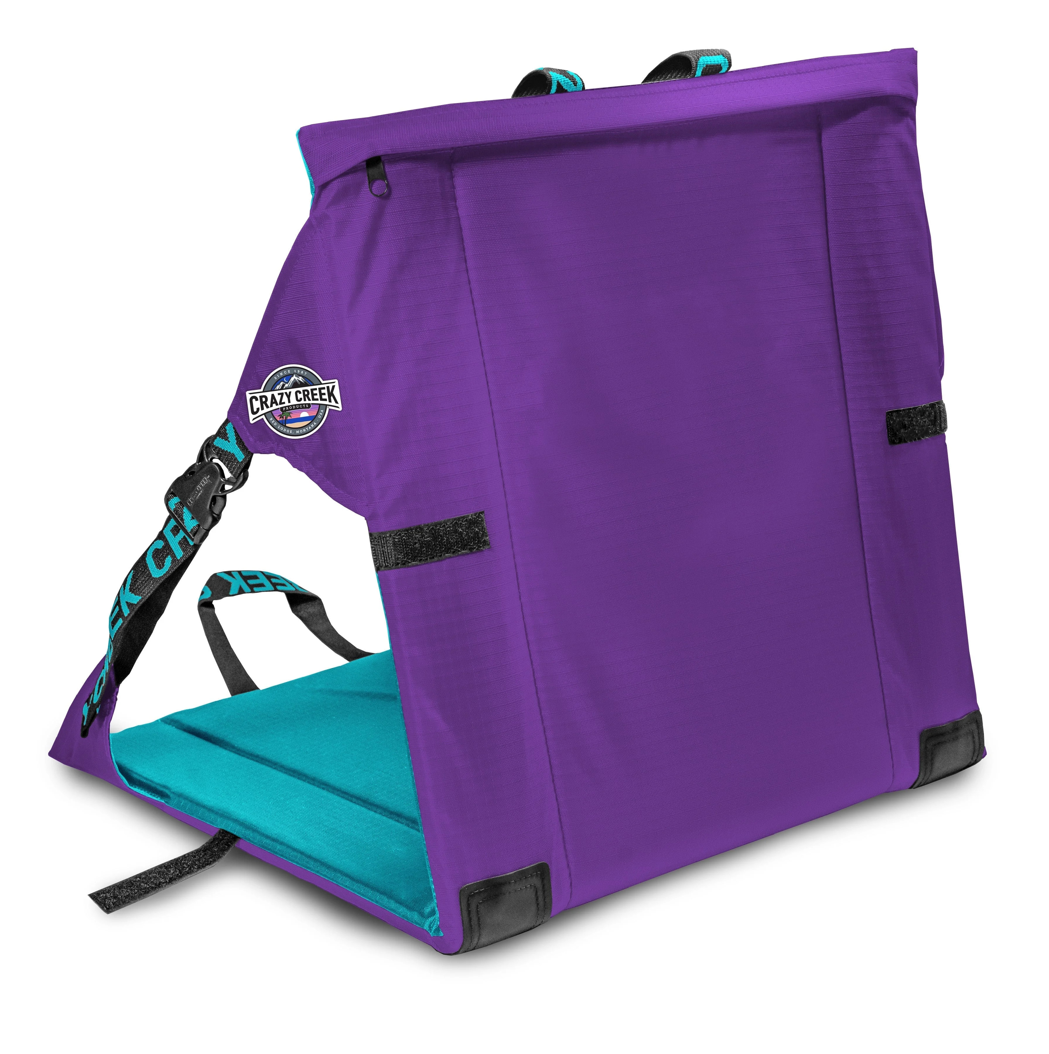 Crazy Creek Products Original Chair, Great for Camping, Stadiums, Parks -  Purple and Teal | Walmart (US)
