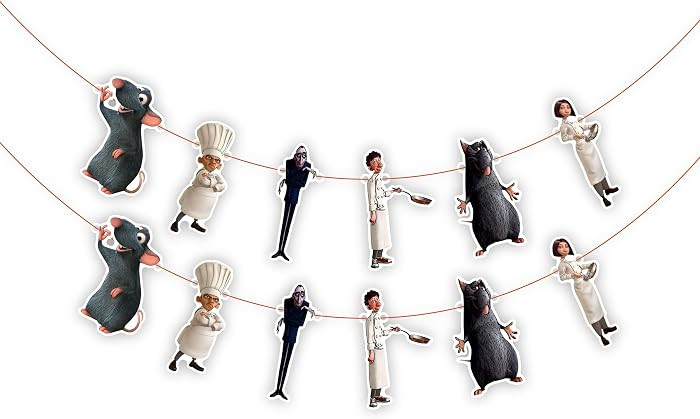 Ratatouile Garland Decoration \u2013 Cartoon Chef Theme Birthday Banner, Remy The Rat Party Garla... | Amazon (US)