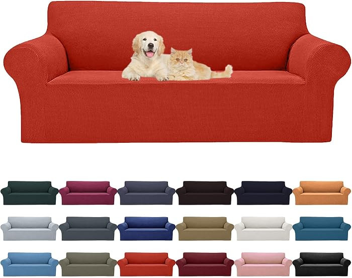Cupuamon 2026 New Stretch Sofa Slipcovers Couch Cover for 3 Cushion Furniture Protector Sofa Cove... | Amazon (US)