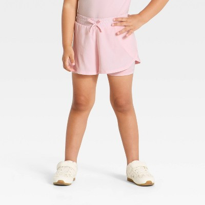 Toddler Girls' 2-in-1 Flowy Active Shorts - All In Motion™ Pink 5T | Target