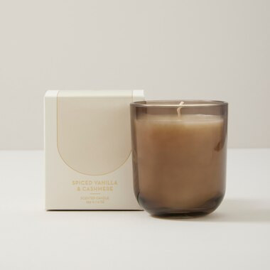 POURED GLASS CANDLE, SPICED VANILLA & CASHMERE | Indigo (CA)