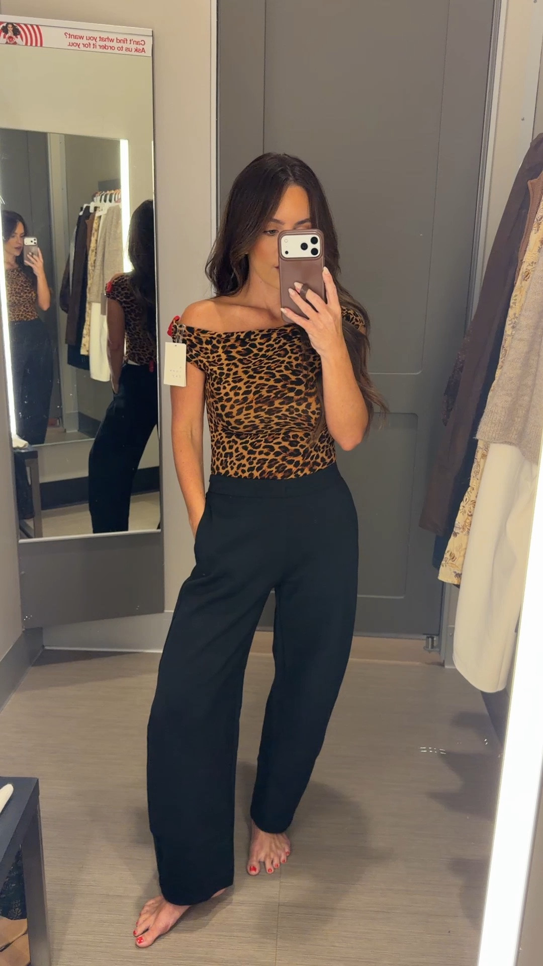 These pants give that effortlessly cool Ruti look for so much less 🙌 Paired them with this $12 leopard top and the whole outfit looks way more expensive than it is. Such an easy combo for dinner, date night, or transitioning into fall.

Ruti lookalike pants, affordable wide leg pants, leopard print top, $12 top, fall outfit idea, affordable fall fashion, elevated basics, date night outfit, dinner outfit, chic neutral outfit, budget friendly fashion, women’s fall style

#LTKootd #LTKPetite #LTKSaleAlert