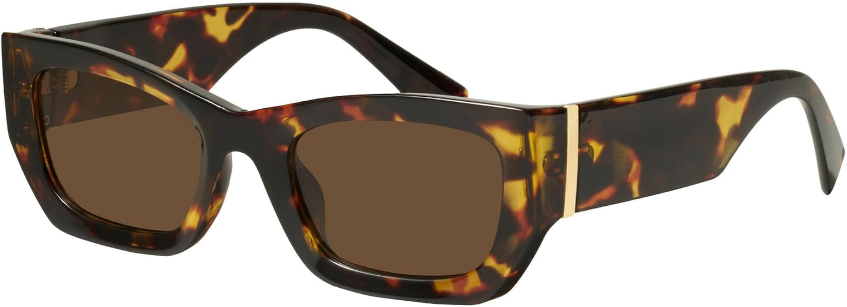 mosanana Retro Cat Eye Chunky Polarized Sunglasses for Women with Narrow Fit MS52370 | Amazon (US)