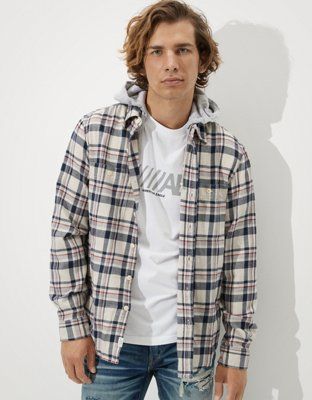 AE Flannel Hoodie | American Eagle Outfitters (US & CA)