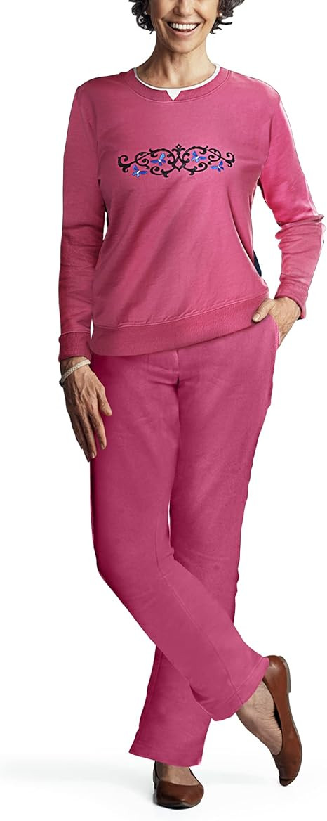 Pembrook Womens Sweat Suits Two-Piece - Ladies Sweatsuits Sets | Embroidered Fleece Sets for Wome... | Amazon (US)