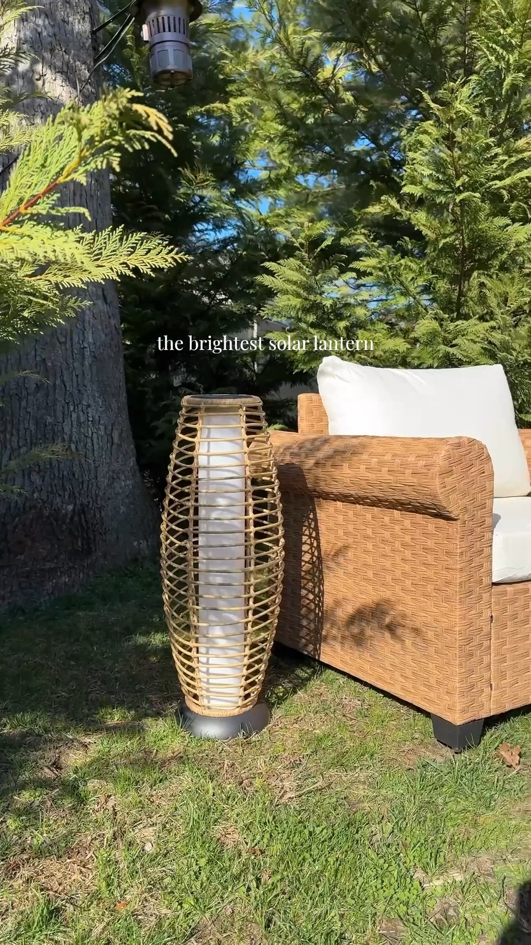 Loving this solar floor lamp lantern. ✨
This works great and gives off a bright light in the evenings that transforms your backyard giving it a resort style feel. 

lighting | outdoor living | patio | neutral outdoor furniture 

#LTKmorningroutine #LTKHome #LTKSaleAlert