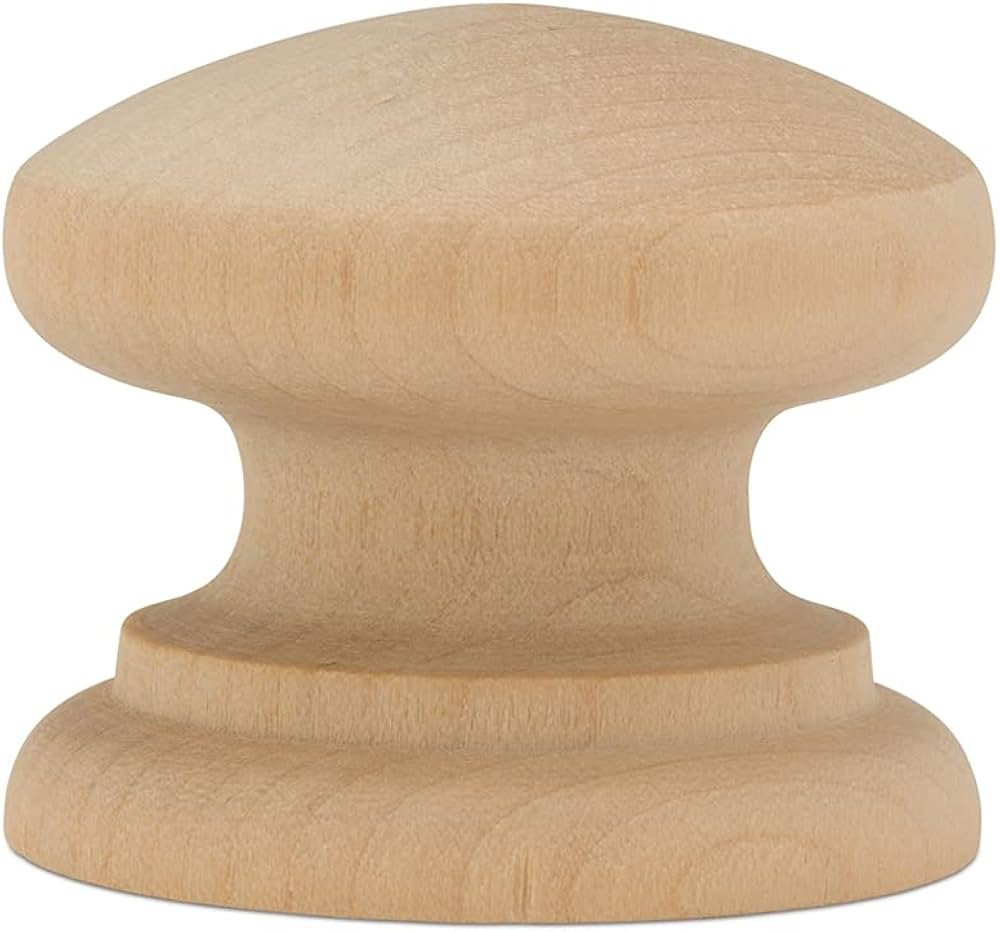 Woodpeckers British Wood Knobs 2 inch, Pack of 25 Unfinished Round Wooden Knobs for Crafts, Dress... | Amazon (US)