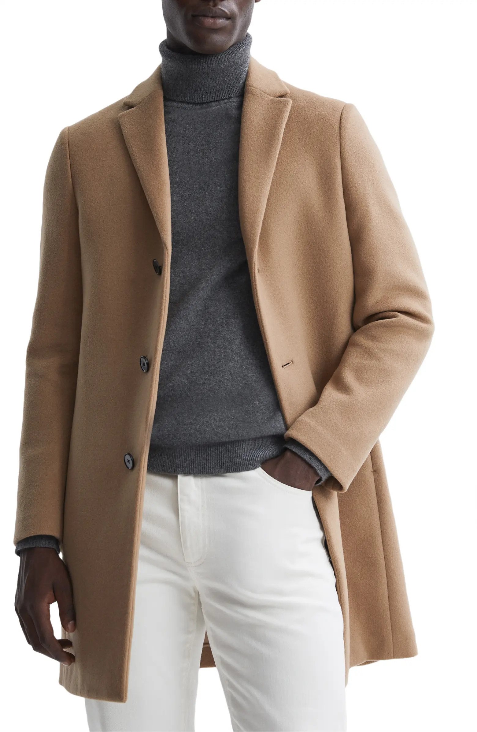 Reiss Gable Wool Blend Overcoat | Nordstrom | Nordstrom