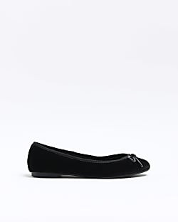 Black bow ballet shoes | River Island (UK & IE)