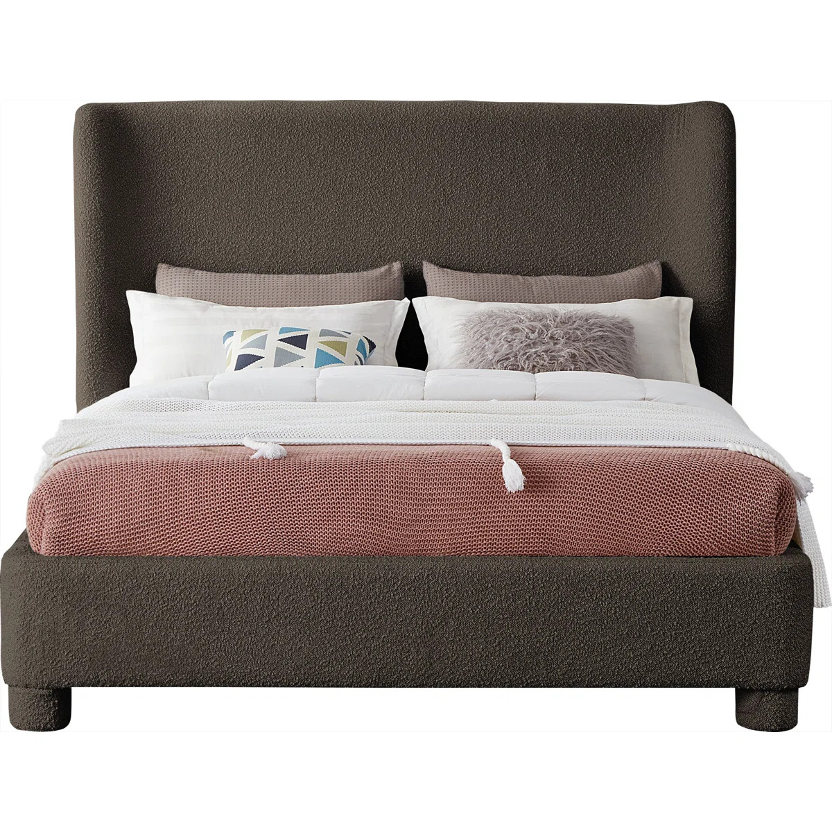 Ivyann Upholstered Unfinished Wingback Bed | Wayfair North America
