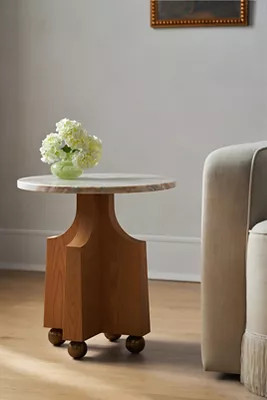 Perry Marble Round Side Table | Anthropologie (US)