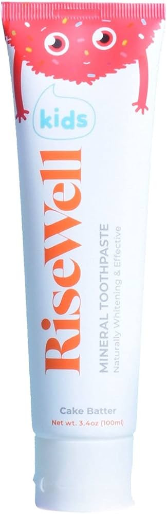 Risewell Kids Cake Batter Hydroxyapatite Toothpaste, 3.4 Ounce (Pack of 1) | Amazon (US)