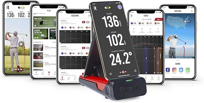 Rapsodo Mobile Launch Monitor for Golf Indoor and Outdoor Use with GPS Satellite View and Profess... | Amazon (US)