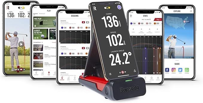 Rapsodo Mobile Launch Monitor for Golf Indoor and Outdoor Use with GPS Satellite View and Profess... | Amazon (US)