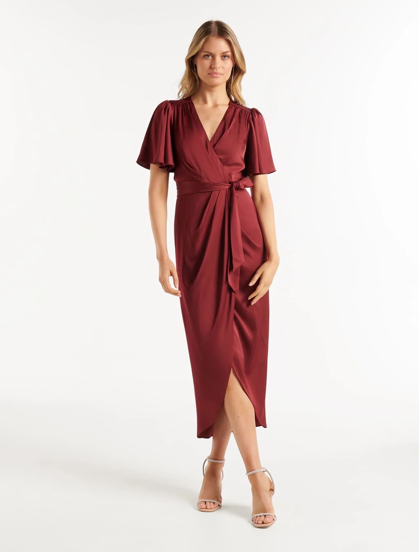 Carolina Satin Midi Dress | Ever New (CA)