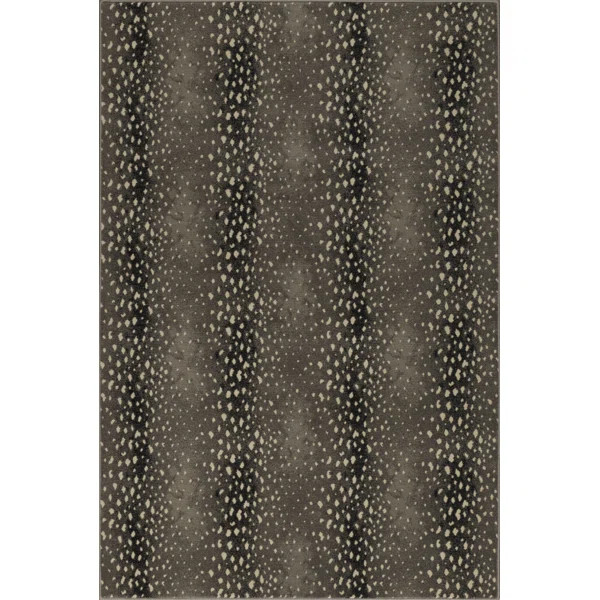 Deerfield Animal Print Silver Area Rug | Wayfair North America