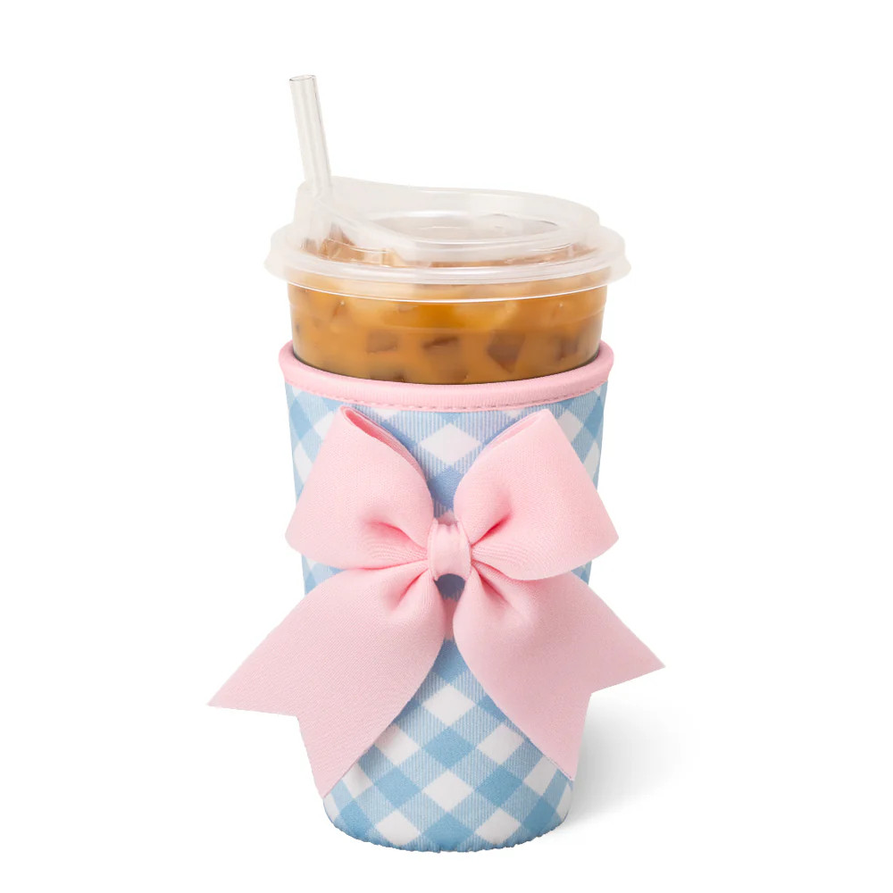 Gingham Medium Iced Cup Coolie | Swig Life