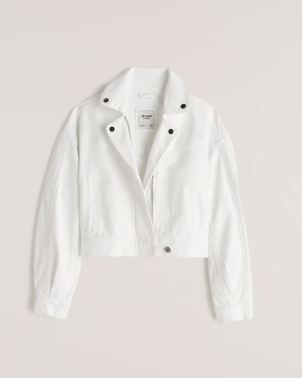 Drapey Denim Jacket | Abercrombie & Fitch (US)