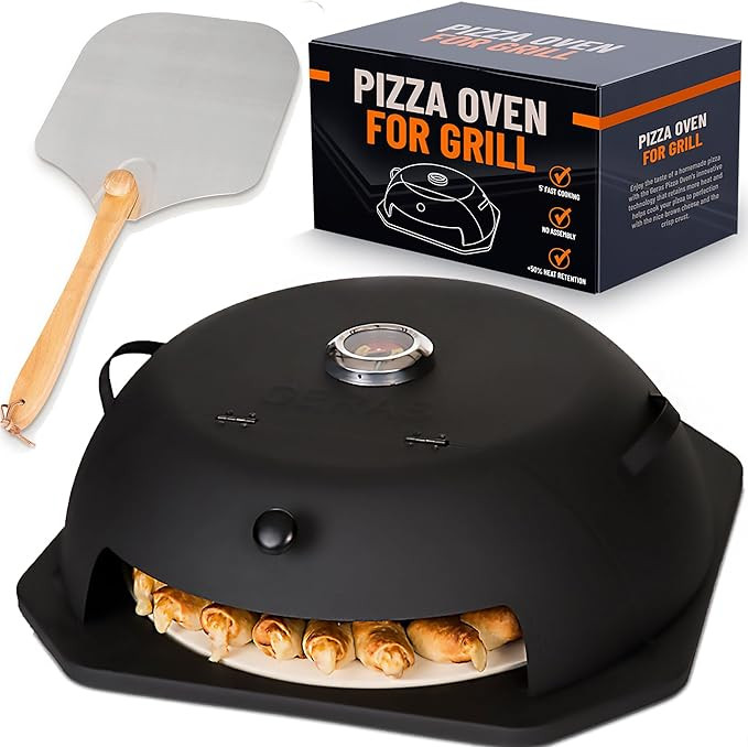 HeatGuard Pro Geras Pizza Oven for Grill - Grill Top Pizza Oven For Outdoor Camping - Pizza Stone... | Amazon (US)