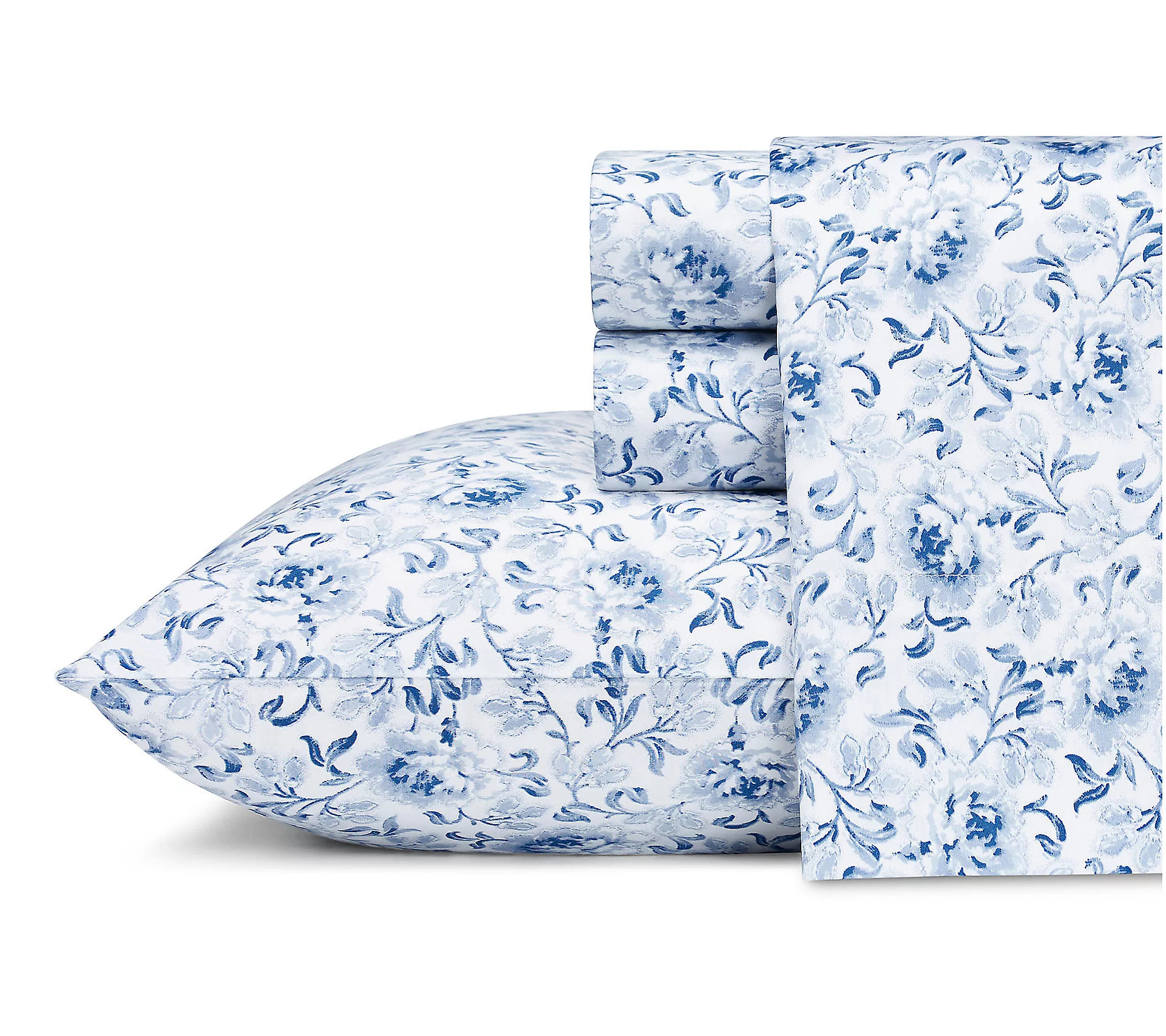 Laura Ashley Lorelei Cotton 4-Piece Sheet Set - Queen | QVC
