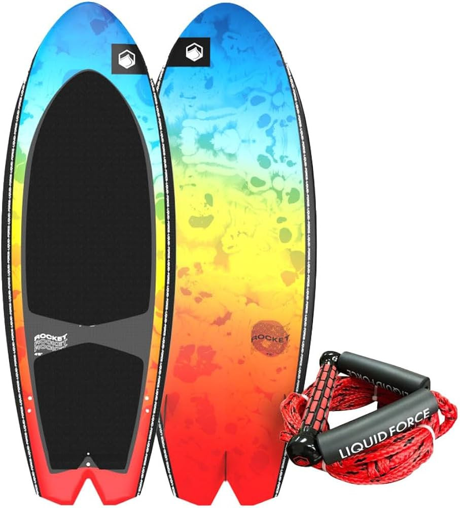 Liquid Force 2024 Rocket Wakesurf Board with Wake Surf Rope Combo | Amazon (US)