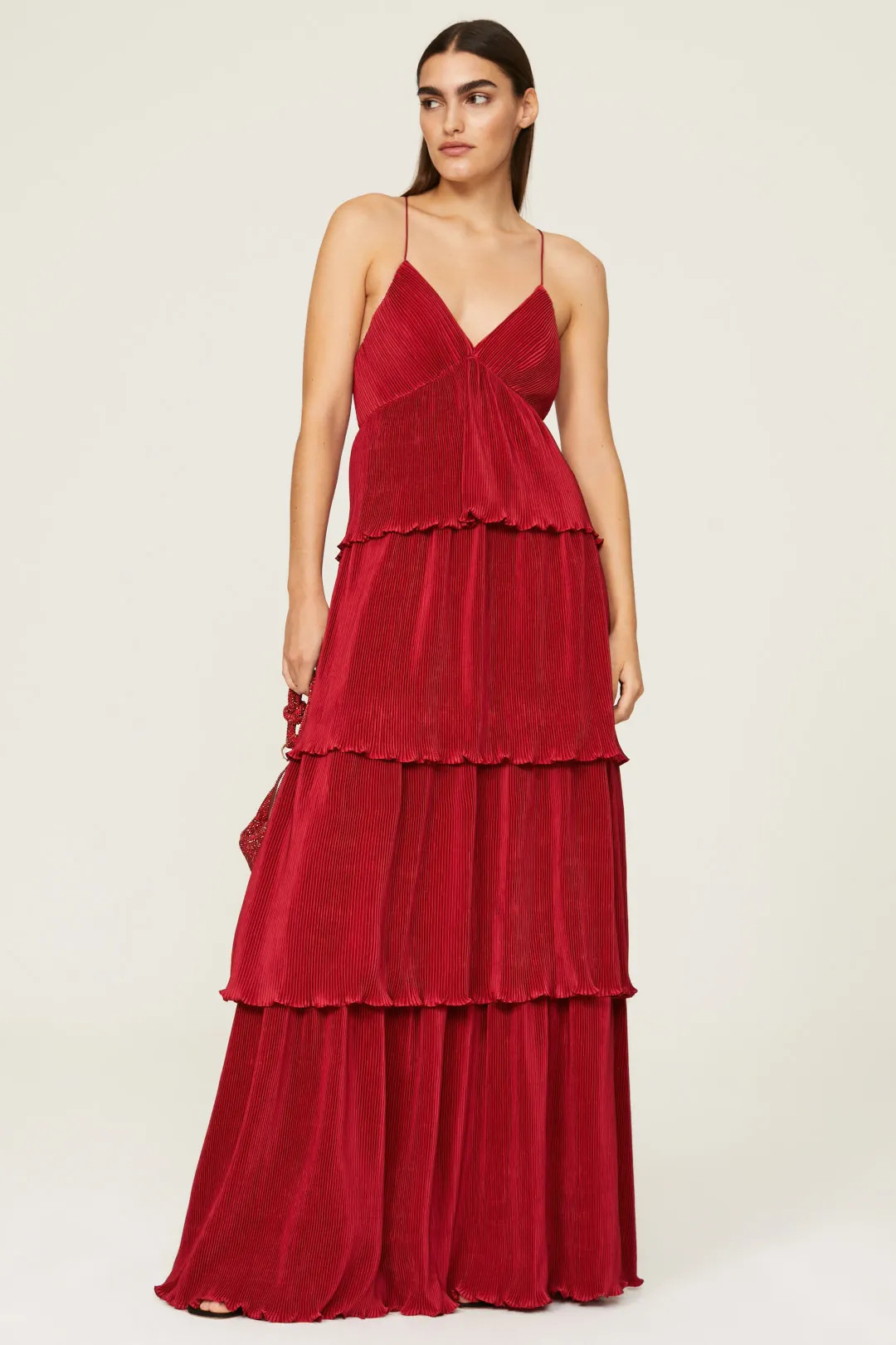 Red Layered Gown | Rent the Runway
