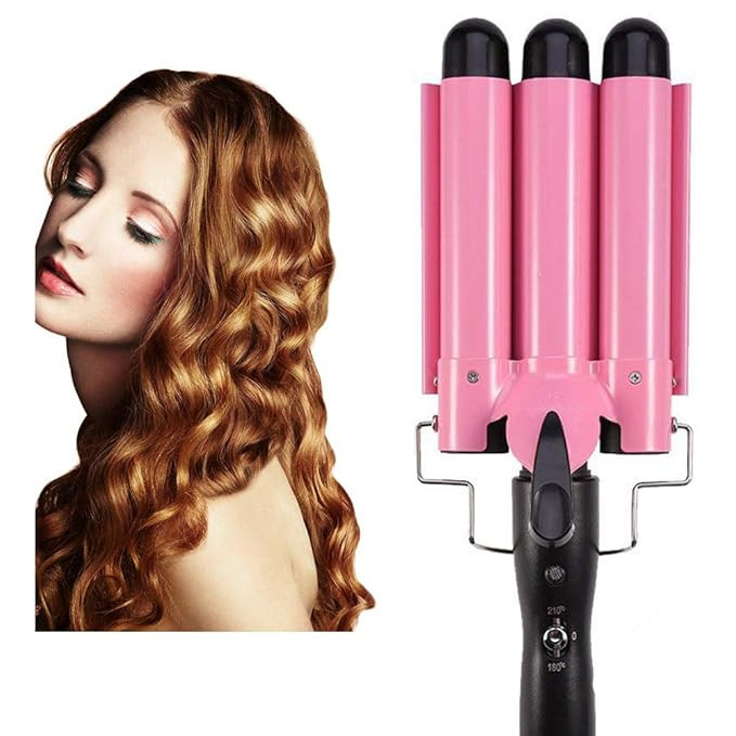Hair Curling Iron 3 Barrel Wand Temperature Adjustable 25mm Hair Waver Curling Iron for Long or S... | Amazon (US)