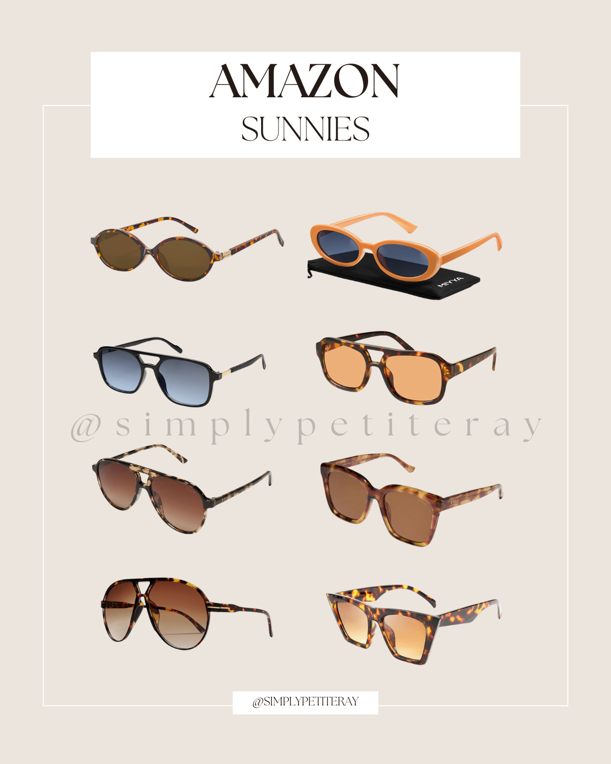 Check out these trendy aviator sunglasses! Perfect for a stylish look.

Amazon sunnies, aviator sunglasses style, trendy summer accessories, chic sunglasses looks, everyday eyewear fashion, stylish Amazon finds, cool girl summer style, vacation ready accessories, effortless trendy vibes, casual fashion essentials

#AmazonSunnies #AviatorSunglasses #SummerAccessories #AmazonFashion #TrendyStyle #VacationStyle #SunglassesStyle #FashionFinds
 

 #LTKootd #LTKSeasonal