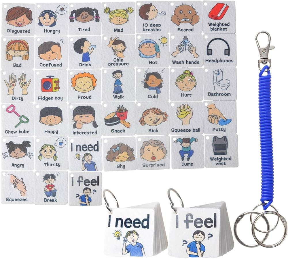 CHEFAN Feelings Chart Card,Autism Visual Behavior Management,Preschool Teacher Supplies,Daycare E... | Amazon (US)