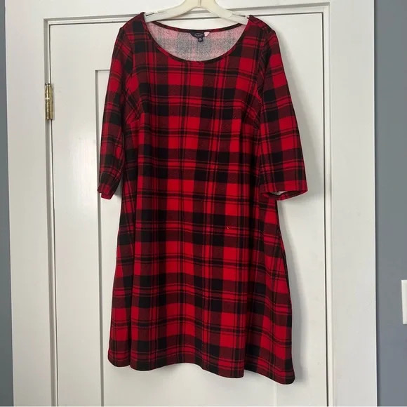 ModCloth Red Plaid Mini Dress | Poshmark