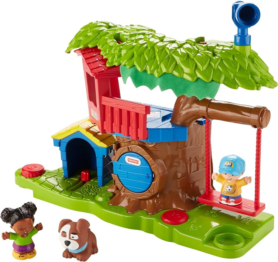 Fisher-Price Little People Toddler Musical Toy Swing & Share Treehouse Playset with 3 Figures for... | Amazon (US)