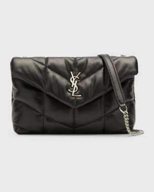 Saint Laurent LouLou Toy YSL Puffer Quilted Lambskin Crossbody Bag | Neiman Marcus