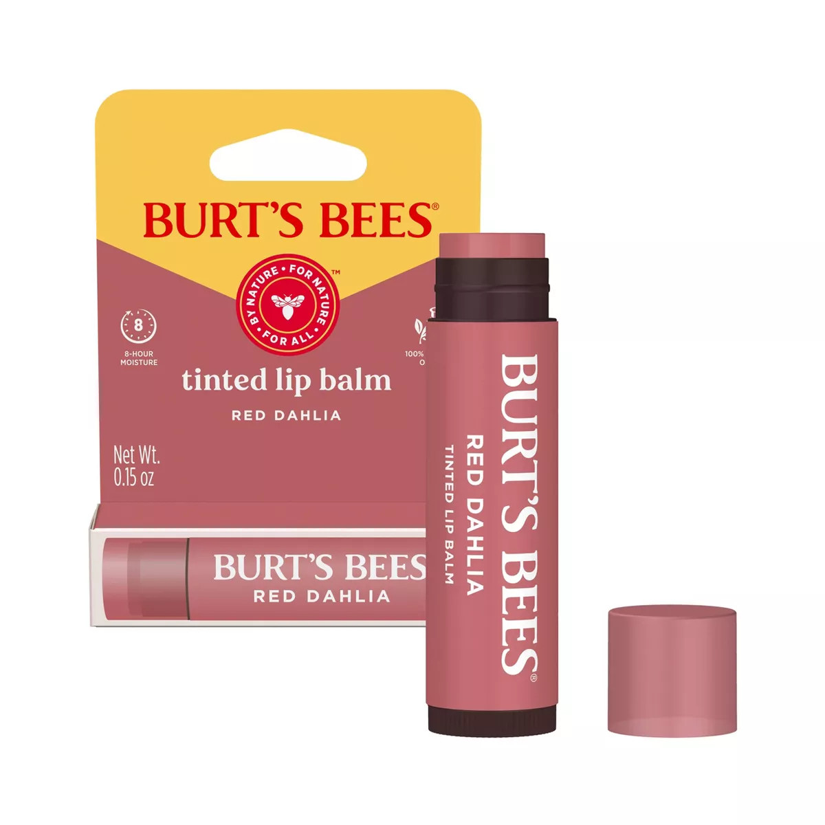 Burt's Bees Tinted Lip Balm - Red Dahlia - 0.15oz | Target
