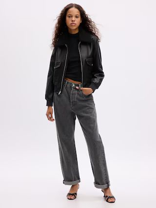 Vegan Leather Flight Jacket | Gap (US)