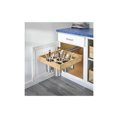 Wood Base Cabinet Pullout Organizer W/ Soft-Close | Wayfair North America