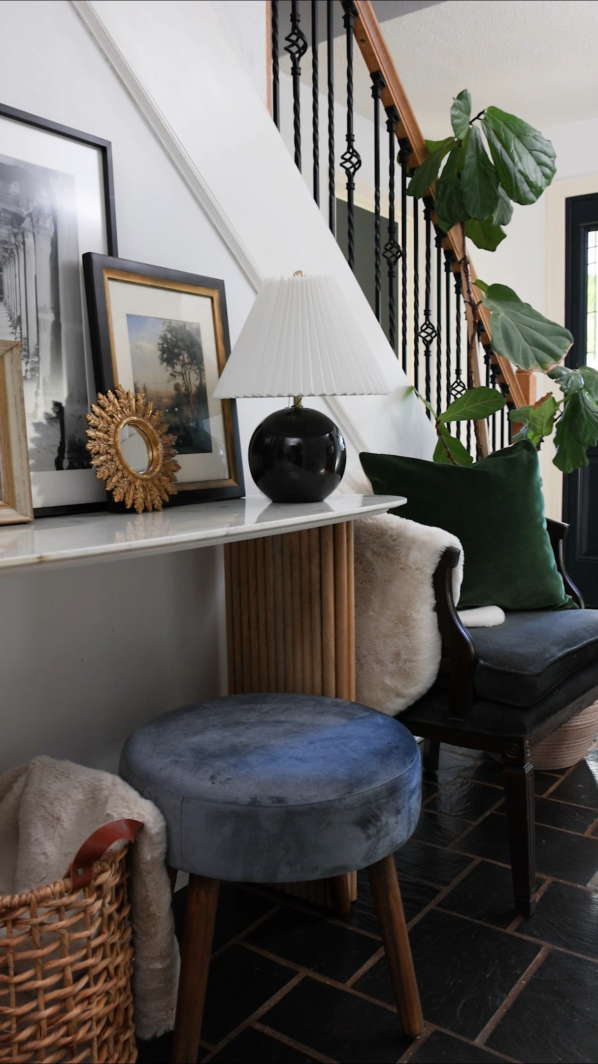 Entryway styling | Add a console table for your keys and purse, a stool or armchair to sit on and remove your shoes, a basket for umbrellas, a lamp (with a smart bulb) to avoid fumbling when you arrive home after dark, and decorative accessories such as art.  

 

#LTKWatchNow #LTKHome