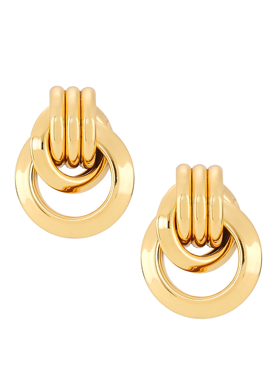 Kenneth Jay Lane Love Knot Doorknocker Gold-Plated Earrings | Saks Fifth Avenue