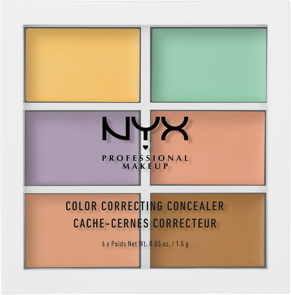 NYX PROFESSIONAL MAKEUP Concealer Color correcting palette, Makeup Palette, Lightweight formula, ... | Amazon (CA)