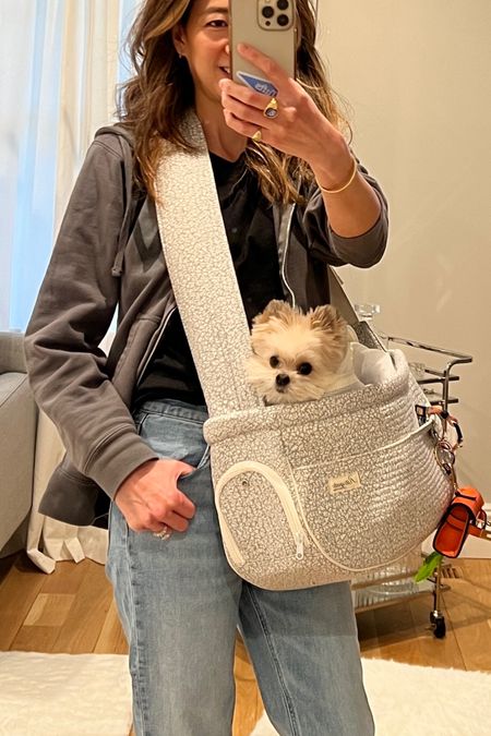 Finally found a convenient crossbody carrier that’s perfectly designed for x-small dogs. The strap is adjustable, the bag completely zips closed with a mesh top, made of cotton, pockets, cozy, safety hook, etc… and of course, quality construction! What’s not to love?!! ❤️ 

#LTKitbag #LTKfamily #LTKGiftGuide
