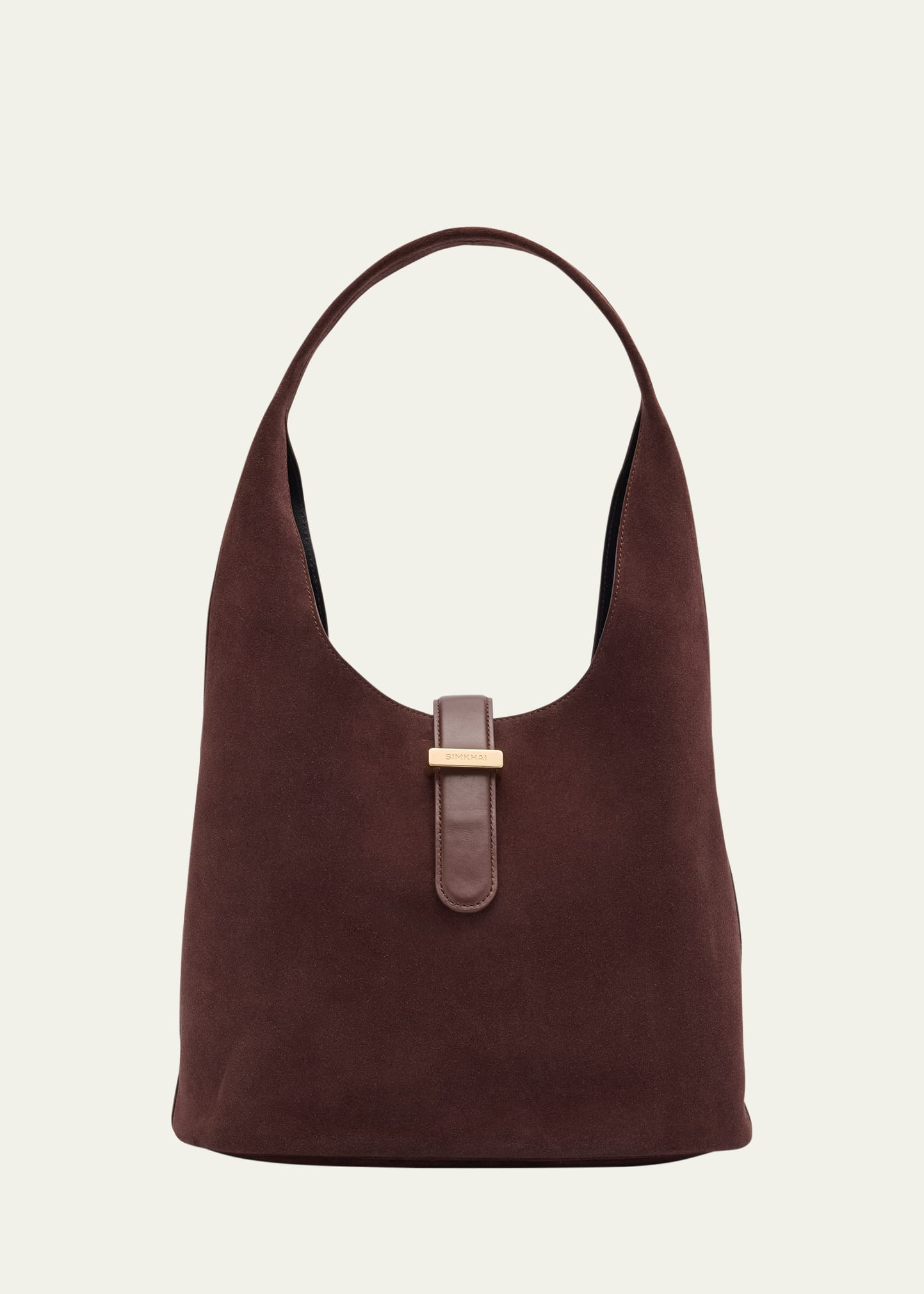 SIMKHAI Khai Buckle Suede Hobo Bag | Bergdorf Goodman