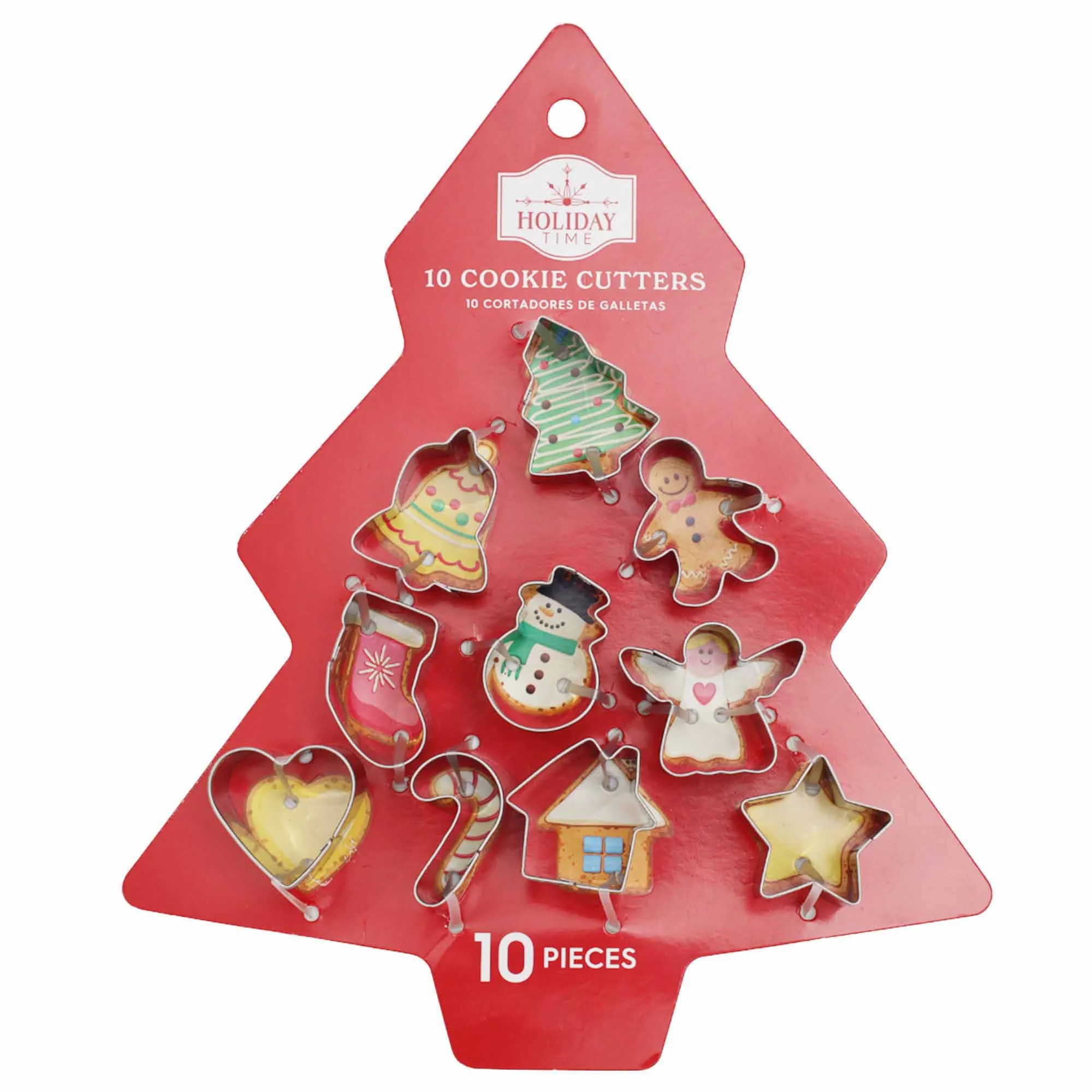 Holiday Time Cortador de Galletas Navidad 10Uds Mini | Walmart (US)